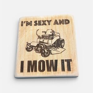 Wooden Plaque with Lawn Mower Design (Father’s Day Gift)